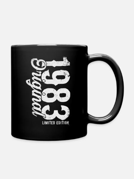 Original 1983 vintage vintage retro anniversaire - Mug uni - noir