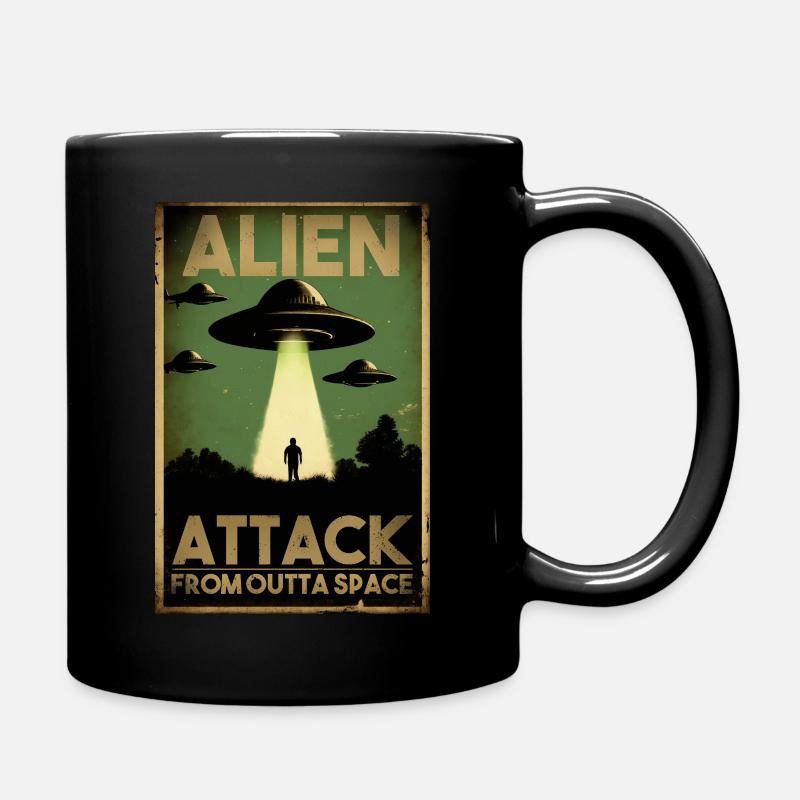 Attaque extraterrestre OVNI Prise de contrôle hostile Science-fiction - Mug uni - noir