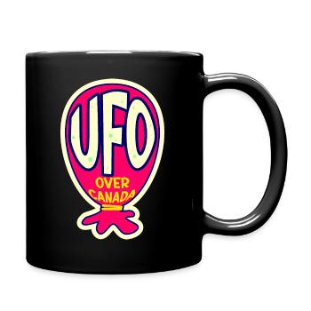 OVNI au-dessus du Canada - Mug uni - noir - Droite