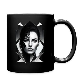 Black and white 2052 - Full Colour Mug - black - Right