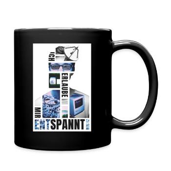 Retrofreak - Tasse einfarbig - Schwarz - Rechts
