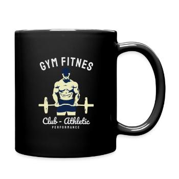 The Classic Gym Fitness Design - Full Colour Mug - black - Right