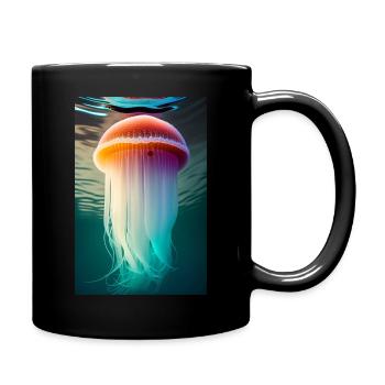 Kinder T-Shirt - Tasse einfarbig - Schwarz - Rechts