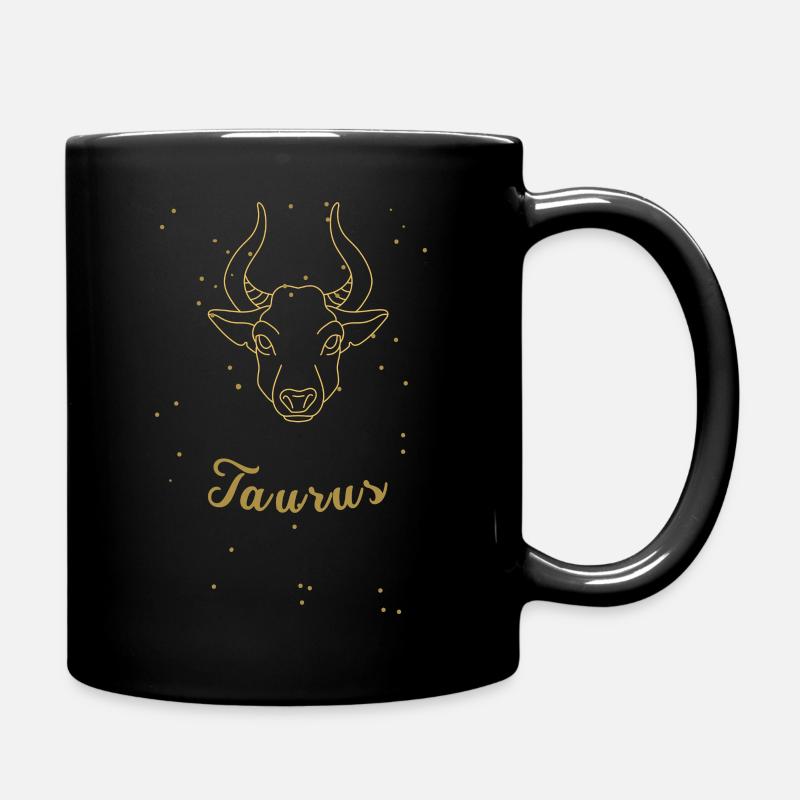 Taureau - signe du zodiaque - Mug uni - noir