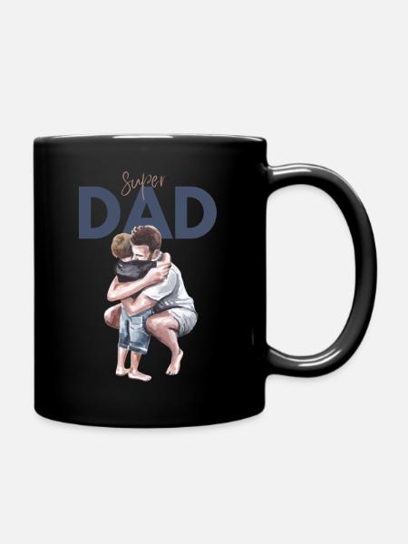 Super Dad - Tasse einfarbig - Schwarz