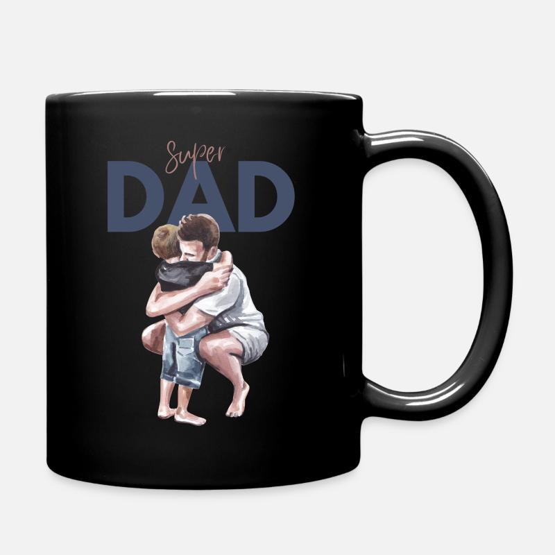 Super Dad - Tasse einfarbig - Schwarz