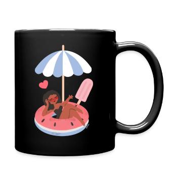 Bouée - Mug uni - noir - Droite