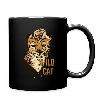 léopard wild cat - Mug uni - noir - Droite