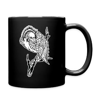 Vulture // Illustration - Full Colour Mug - black - Right