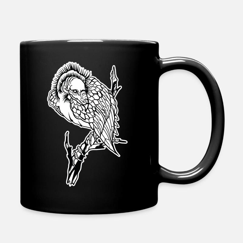 Geier // Illustration - Tasse einfarbig - Schwarz