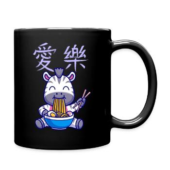 Nouilles japonaises de Chine Ramen Pâtes Zebra Anime - Mug uni - noir - Droite