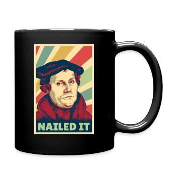 Lo clavó Martin Luther Colors Vintage - Mug uni - noir - Droite