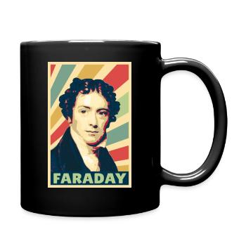 Michael Faraday Vintage Colores - Mug uni - noir - Droite