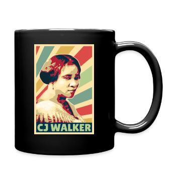 Señora CJ Walker Colores vintage - Mug uni - noir - Droite