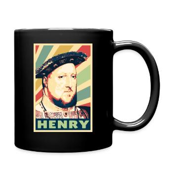 Rey Henry 8 colores vintage - Mug uni - noir - Droite