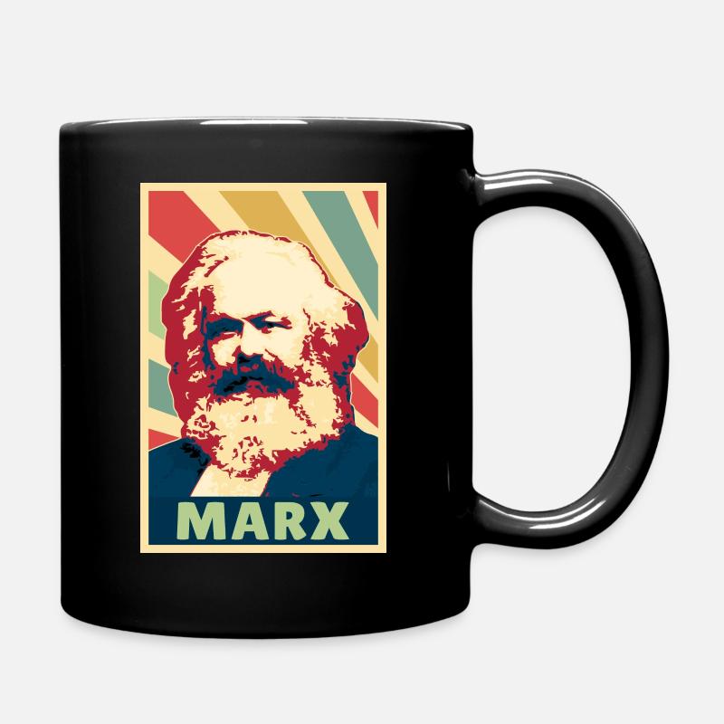 Karl Marx Vintage Colors - Full Colour Mug - black