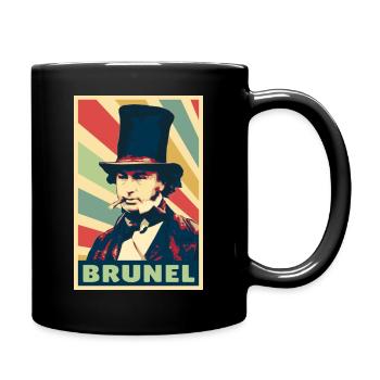 Iambard Kingdom Brunel Vintage Farben - Tasse einfarbig - Schwarz - Rechts