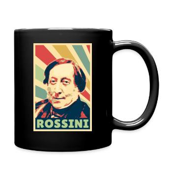 Gioachino Rossini Colores vintage - Mug uni - noir - Droite