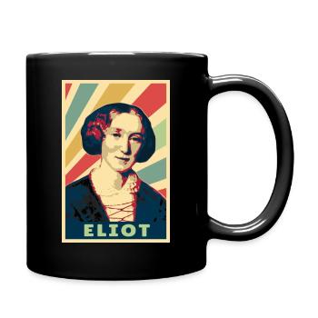 George Eliot Vintage Colores - Mug uni - noir - Droite