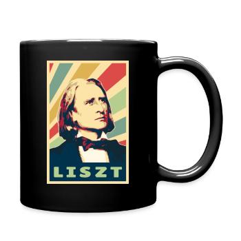 Franz Liszt Colores vintage - Mug uni - noir - Droite