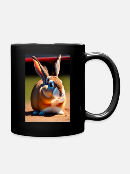 LAPIN EN PAIX - Mug uni - noir