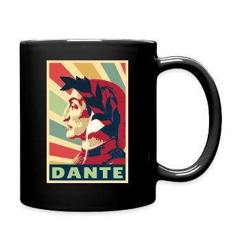 Dante Vintage Farben - Tasse einfarbig - Schwarz - Rechts