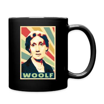 Virginia Woolf Vintage Colores - Mug uni - noir - Droite