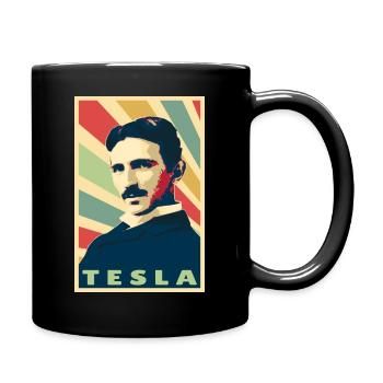 Nikola Tesla - Full Colour Mug - black - Right