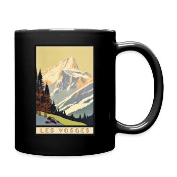 Vosges Vintage Voyage - Mug uni - noir - Droite
