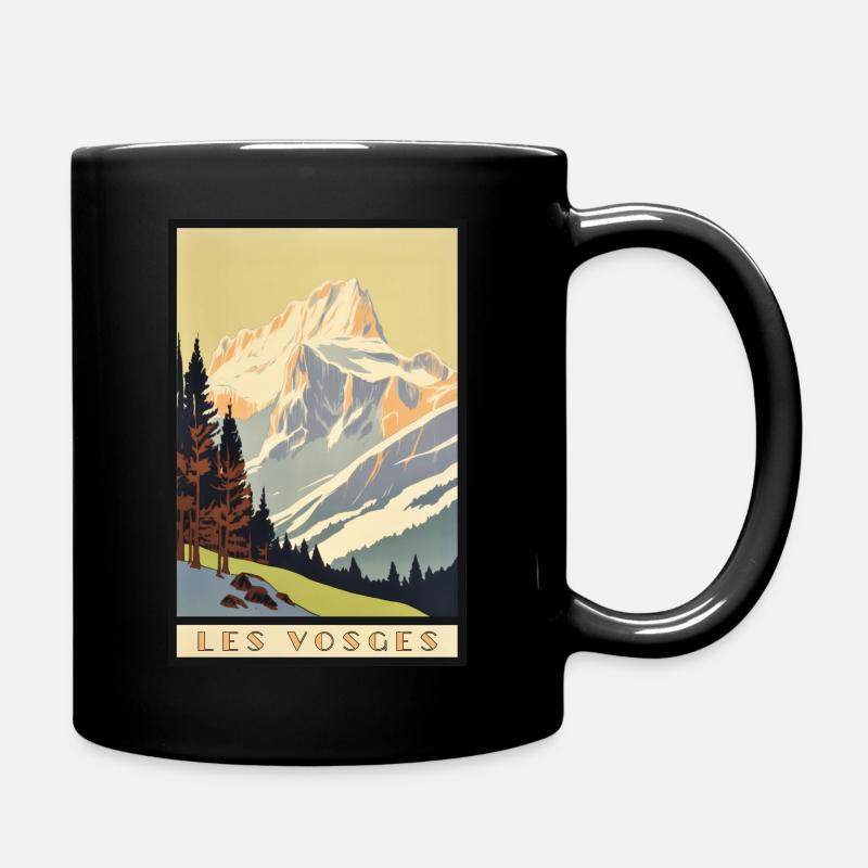 Vosges Vintage Voyage - Mug uni - noir