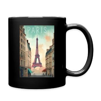 Paris Vintage Urban - Full Colour Mug - black - Right