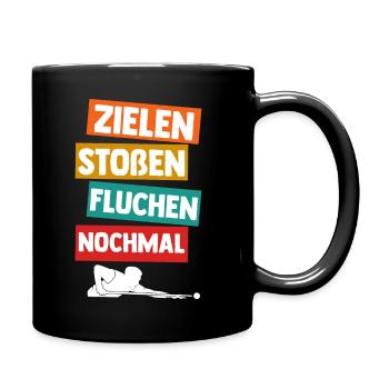 Snooker Billardtisch Billiard Billard - Tasse einfarbig - Schwarz - Rechts