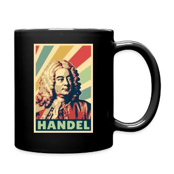 Georg Friedrich Handel Vintage Colors - Mug uni - noir - Droite