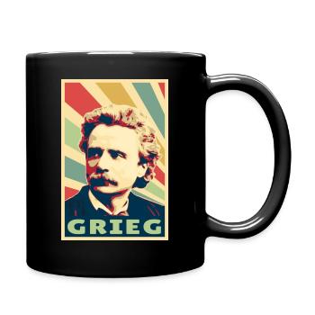 Edvard Grieg Colors Vintage - Mug uni - noir - Droite