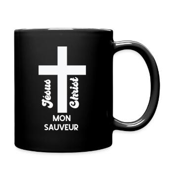 Jésus christ mon sauveur - Mug uni - noir - Droite