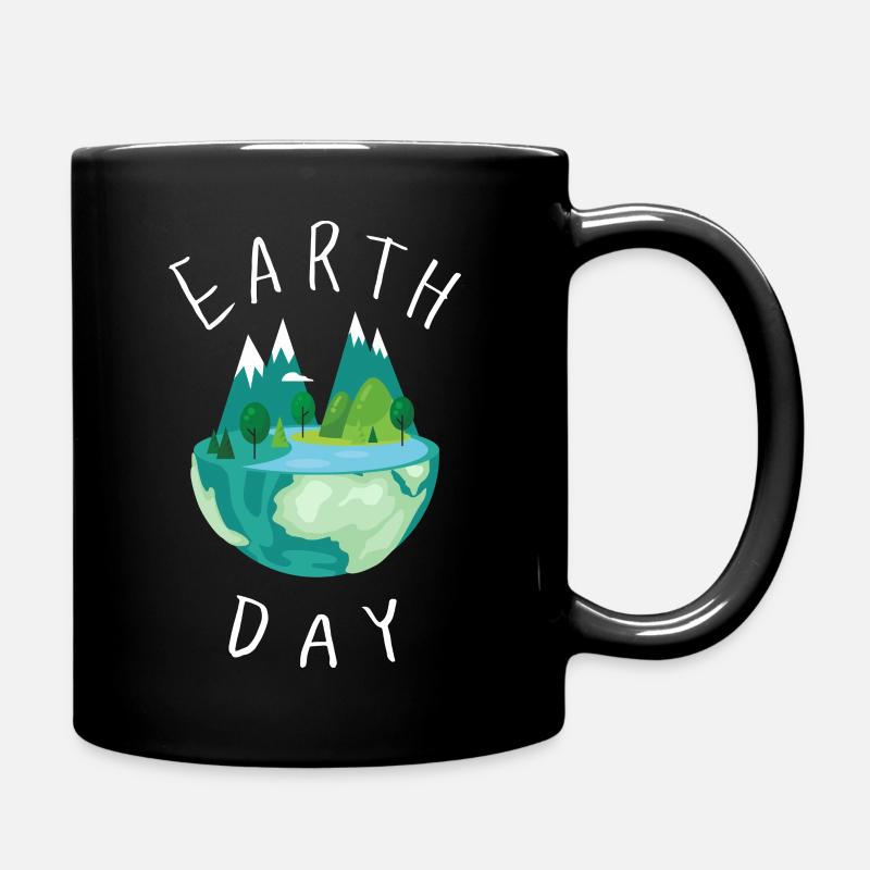 Earth Day Klimawandel - Tasse einfarbig - Schwarz