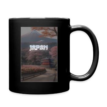 Japan aesthetic Design - Anime Fan Style - Full Colour Mug - black - Right