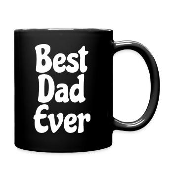Best Dad Ever blanc - Mug uni - noir - Droite