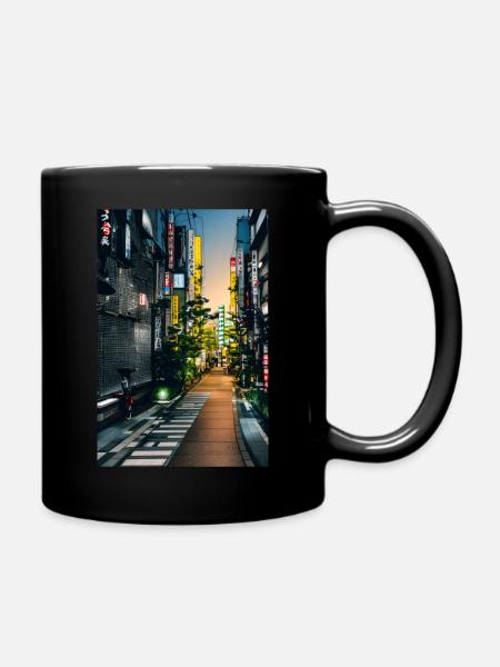 Paysage de Tokyo - Mug uni - noir