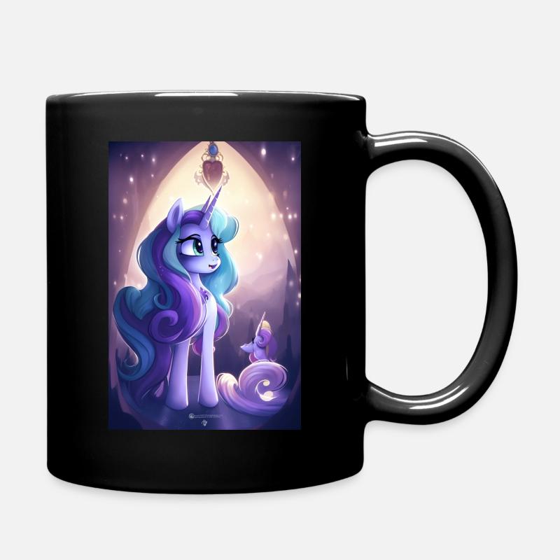 Cute amazing unicorn - Cute Unicorn - Full Colour Mug - black