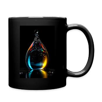Gouttes plasmatiques 5 - Mug uni - noir - Droite