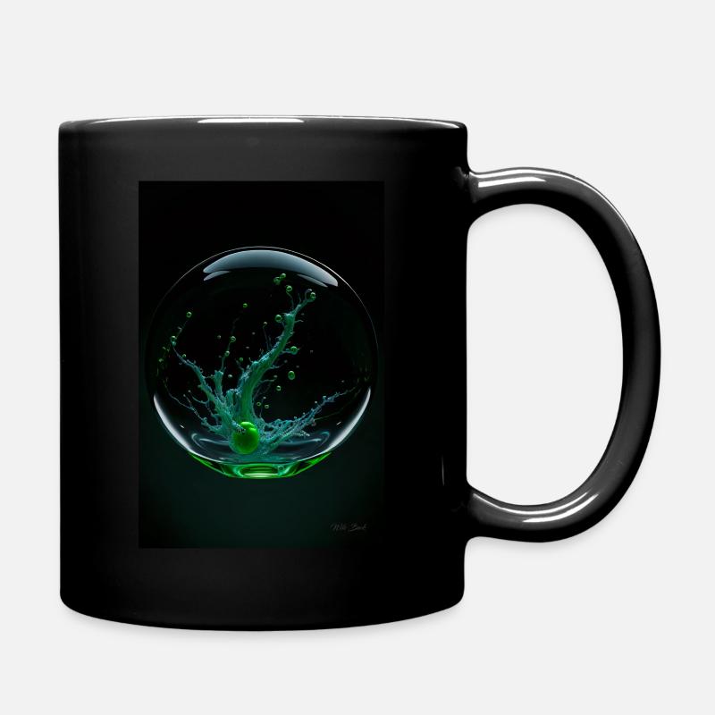 Kaos dans un vert bulle 2 - Mug uni - noir