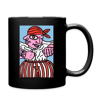 Lou Nissart - Full Colour Mug - black - Right