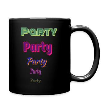 Party - Tasse einfarbig - Schwarz - Rechts