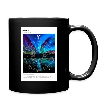 Signe astrologique - Bélier - Mug uni - noir - Droite
