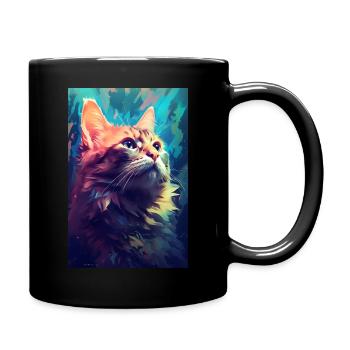 Chat Chat Amoureux Chaton Propriétaire Chaton - Mug uni - noir - Droite