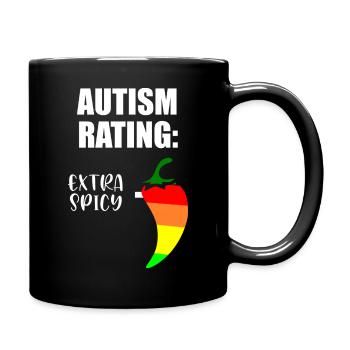 autism rating - Full Colour Mug - black - Right