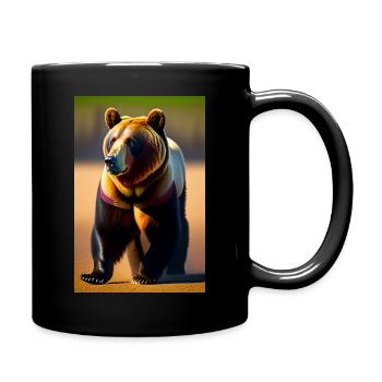 Bear - Full Colour Mug - black - Right