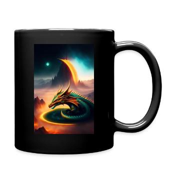 Dragon - Full Colour Mug - black - Right