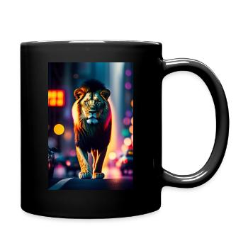 Mufasa in NEW YORK CITY - Full Colour Mug - black - Right